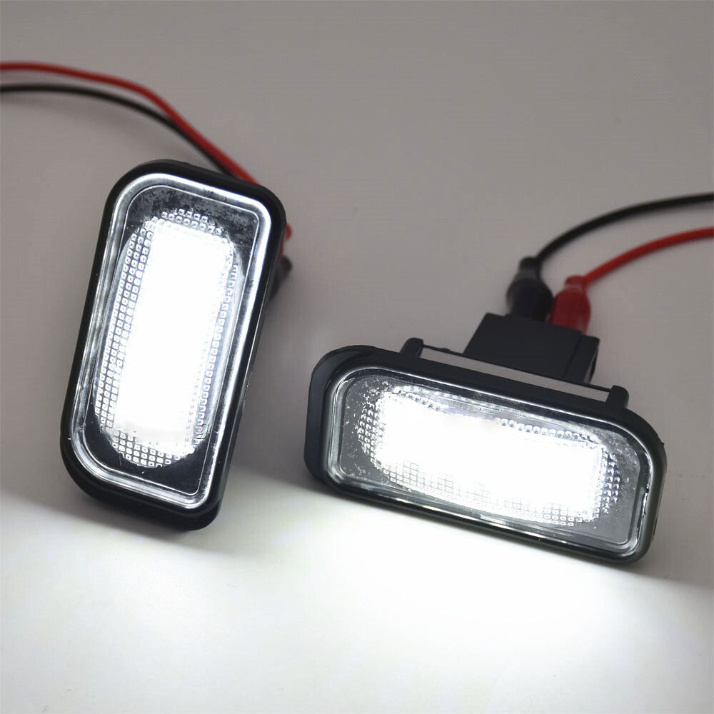 1 Pair LED Rear License Plate Light White Lamps for Chrysler Crossfire 2004-2008 Q