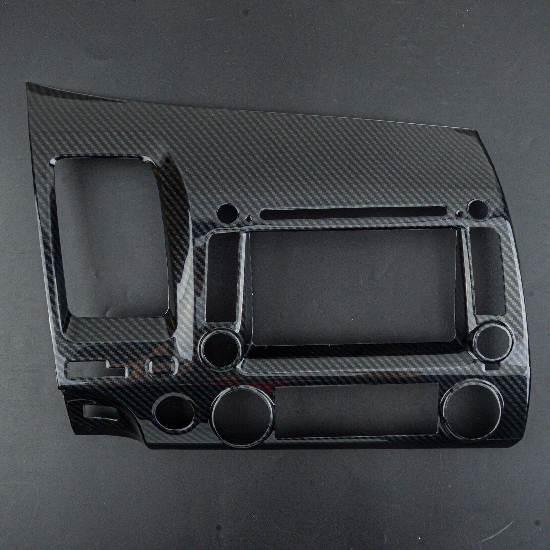 Carbon Fiber Style GPS Navigation Panel Cover Trim Fit for for Honda for Civic 2006-2011 v