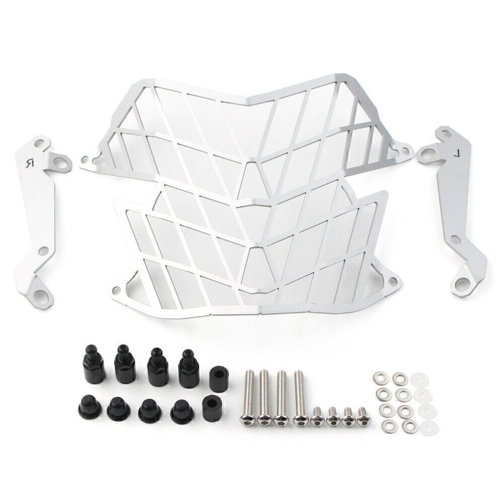 for YAMAHA TENERE 700 T700 19-2021 Front Headlight Guard Cover Protector Silver