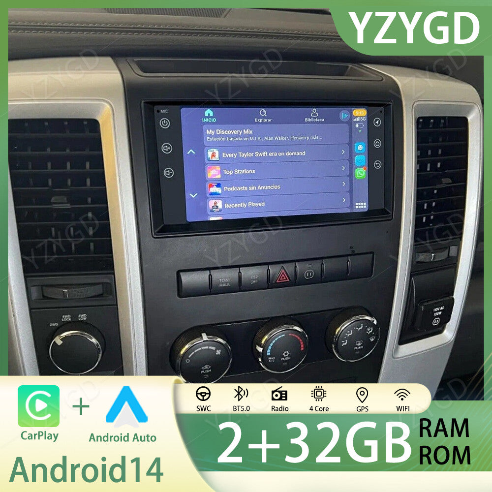 7 Carplay for DODGE for RAM 1500 2500 3500 2009-2012 Stereo Car Radio Screen GPS BT