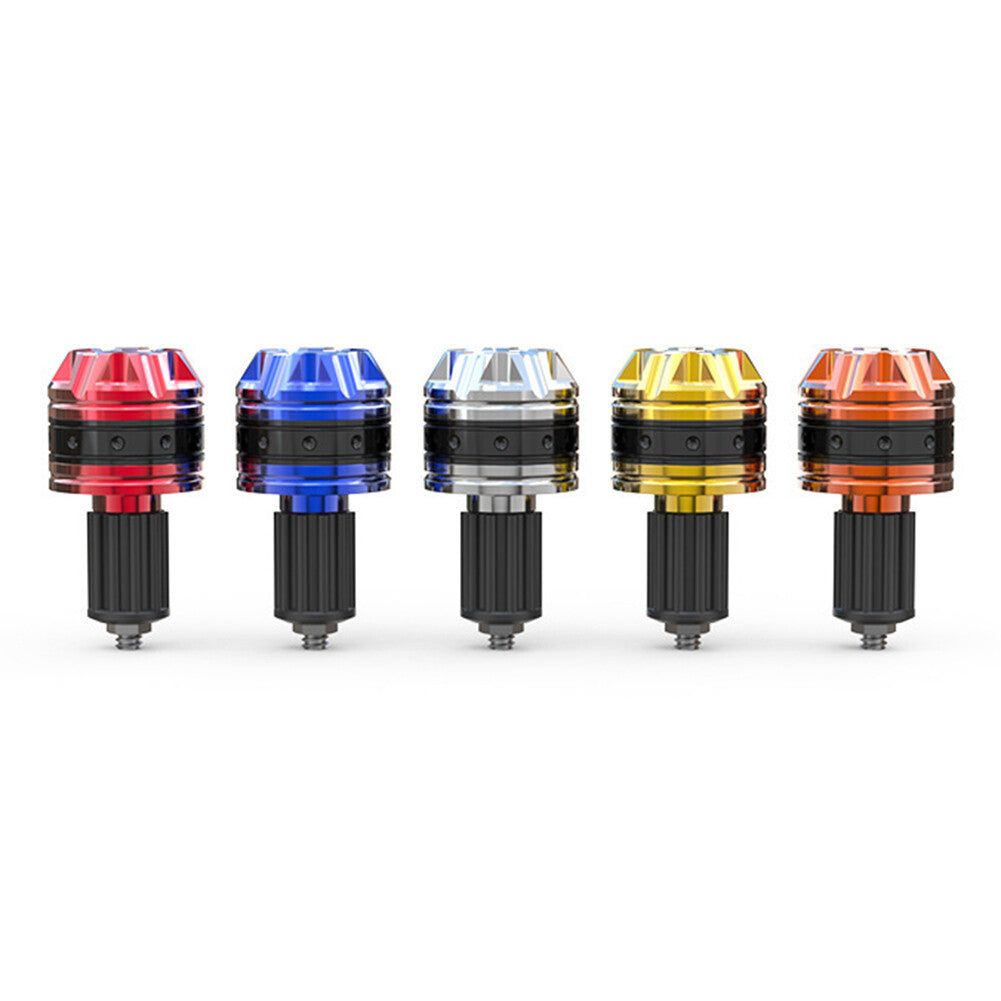 Blue Motorcycle Scooter Aluminum Handle Handlebar Grips Bar End Cap Plugs Slider Q