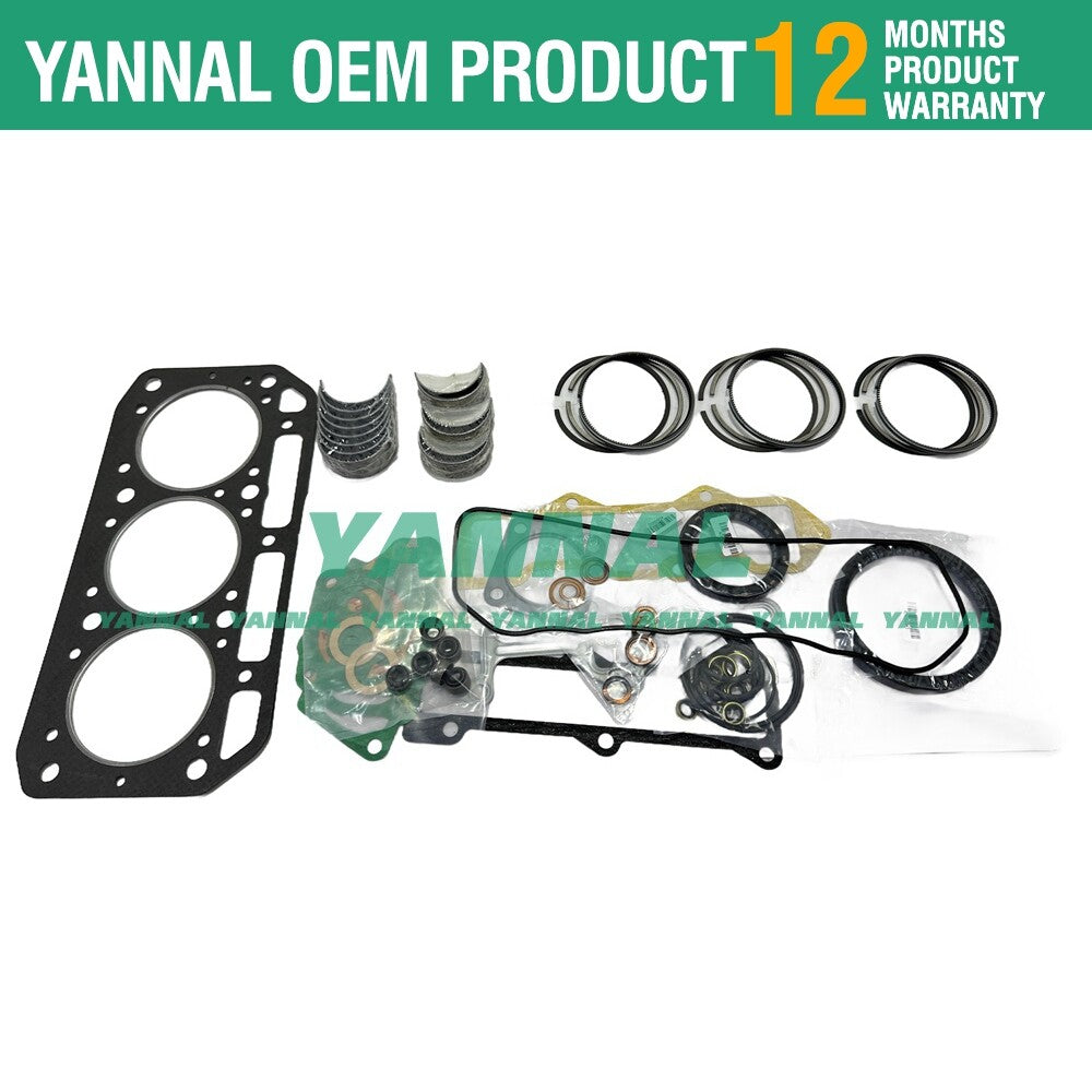 3TN84 3TN84TL-RTBY 3TN84TL Overhaul Kit for Takeuchi Digger TB035 Engines