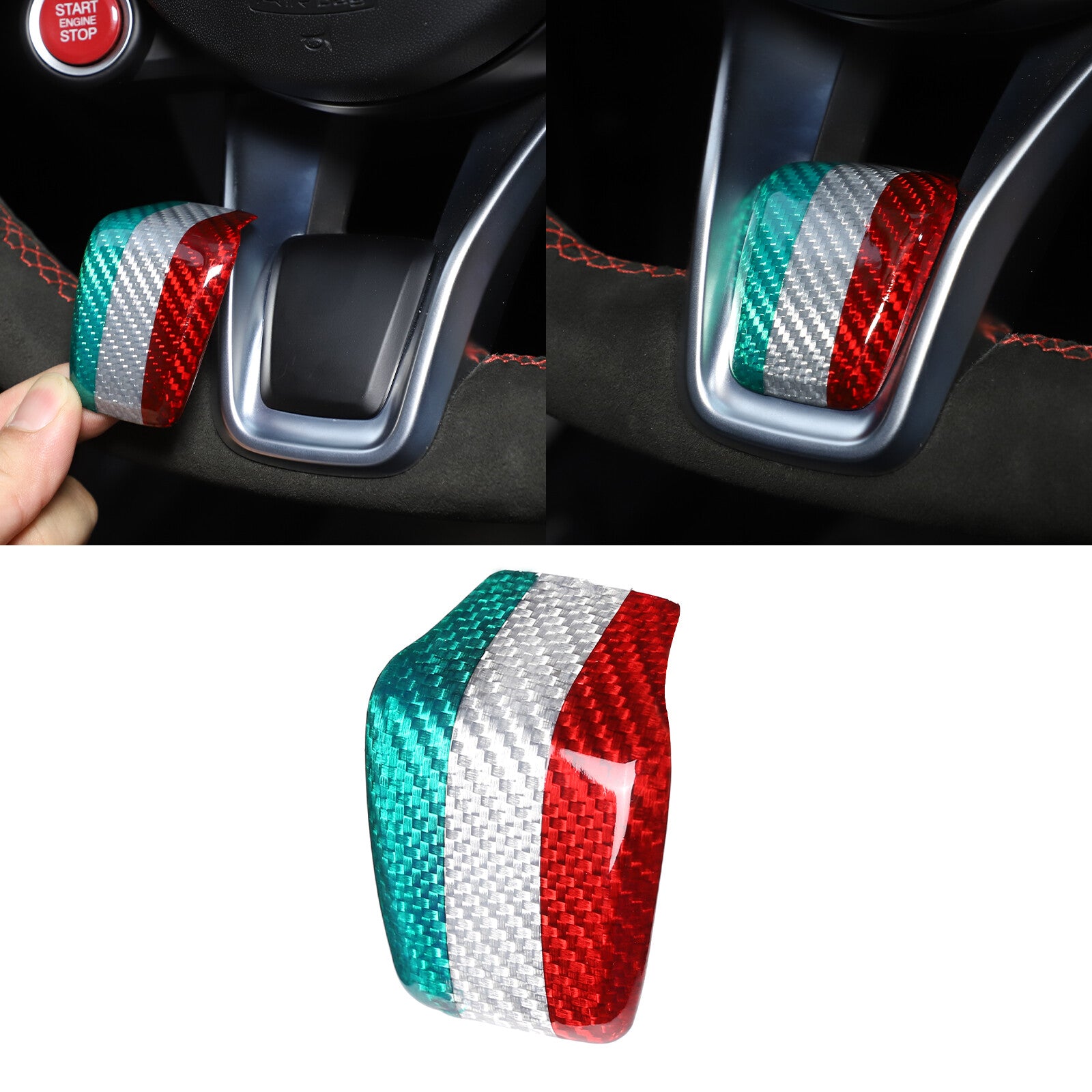 Car License Plate Frame Lid Cover Cap Rear Boot Red Silicone for Mercedes - v