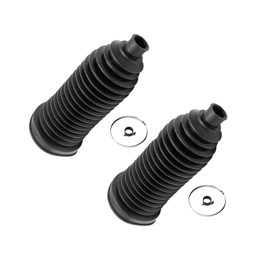2 Pieces Front Steering Rack Pinion Boot Bellow Black Replaces Fit Dart Cherokee Q