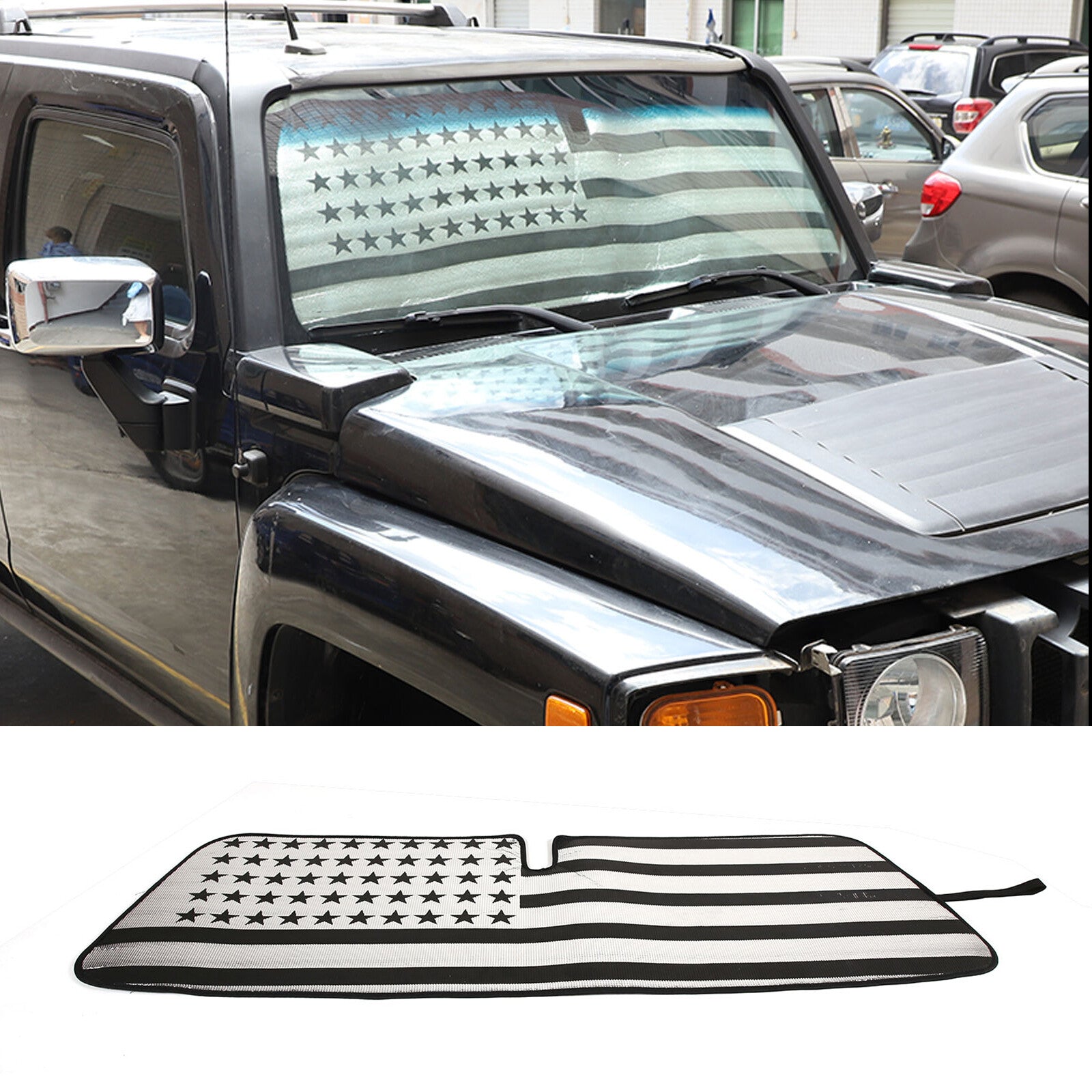 10 Piece Smoked Roof Cab Marker Light Housing Protector for Hummer H2 2003-2009 - v