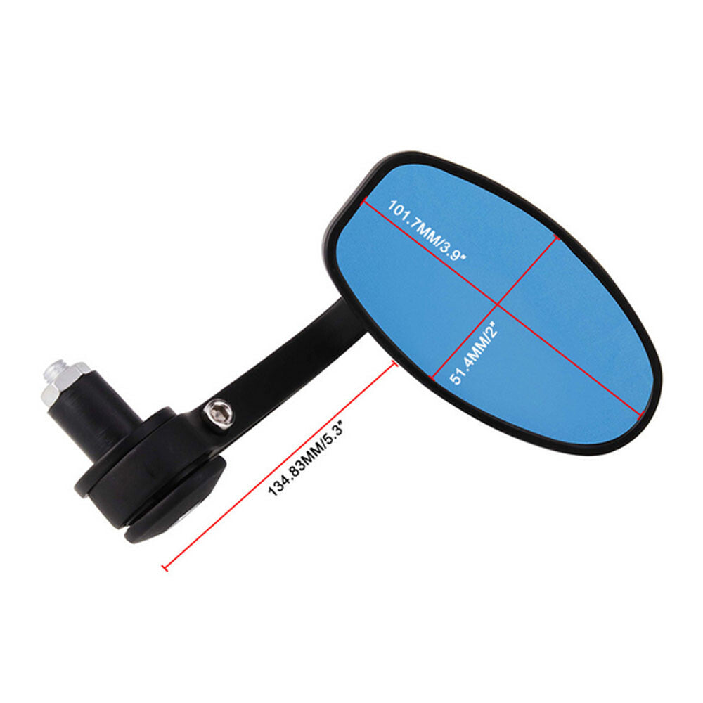 Motorcycle 7/8 Handle Bar End Rear View Mirrors For Street bikes Sports bikes Q