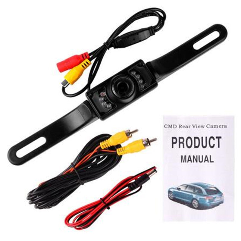 170¡ã 7 LED Car Rear View Reverse Back Up Camera License Plate Waterproof Cam