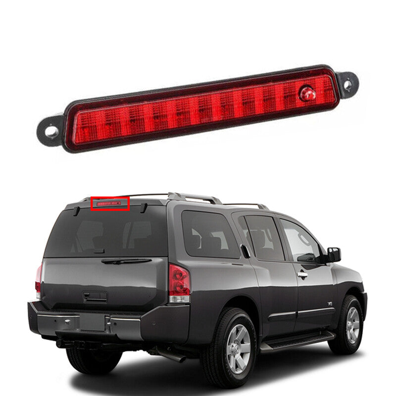 for Nissan /Armada 2005-2015 Red High Mount LED 3Rd Brake Light 26590-7S000
