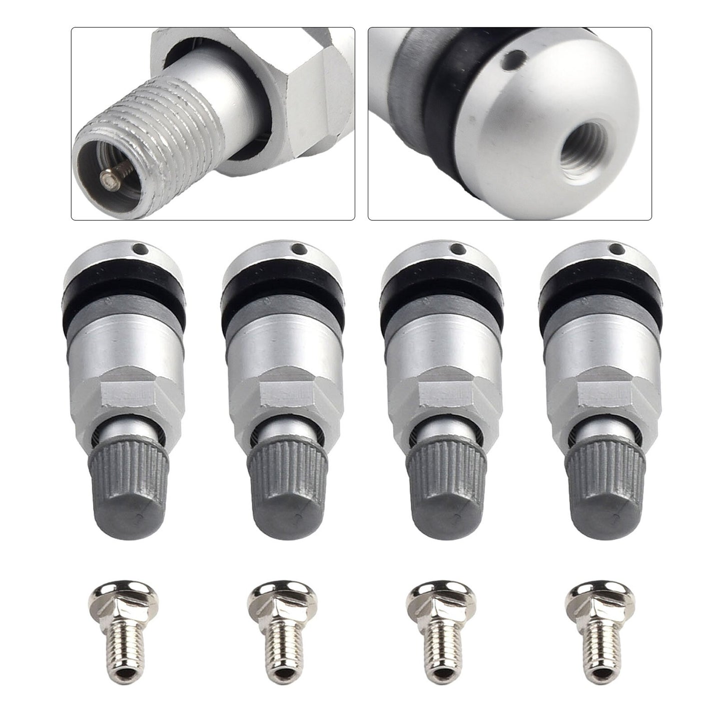 4pcs TPMS Tire Pressure Sensor Valve Stem Repair Kit Fit For 5 v