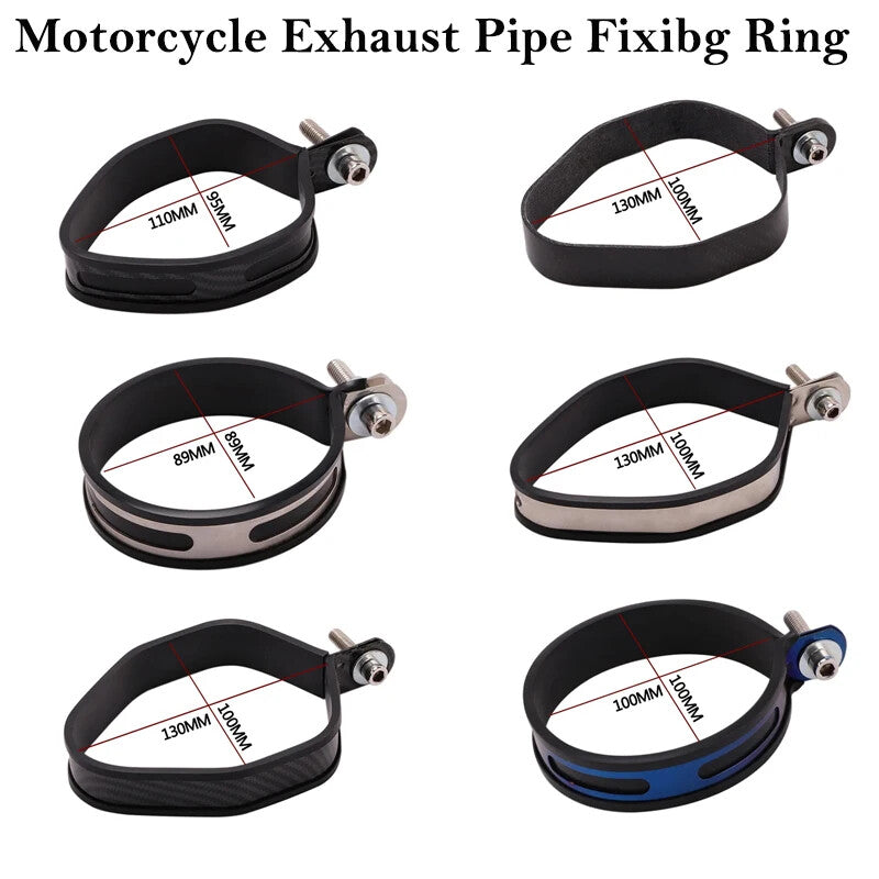 Universal 60.5mm 51mm Exhaust Holder Clamp Fixed Ring Support Bracket Ring Round