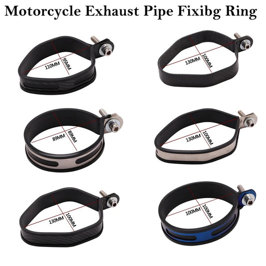 Universal 60.5mm 51mm Exhaust Holder Clamp Fixed Ring Support Bracket Ring Round