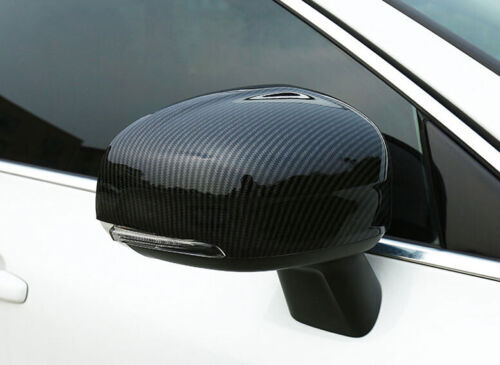 2Carbon Fiber Exterior Rear View Mirror Cap Cover Trim for Volvo XC40 2019-2022