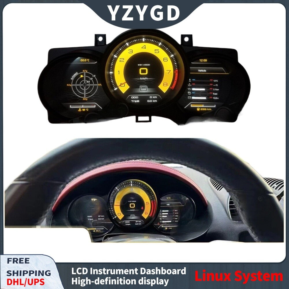 for Porsche Macan 2014-2017 LCD Digital Cluster Speedometer Instrument Upgrade Q