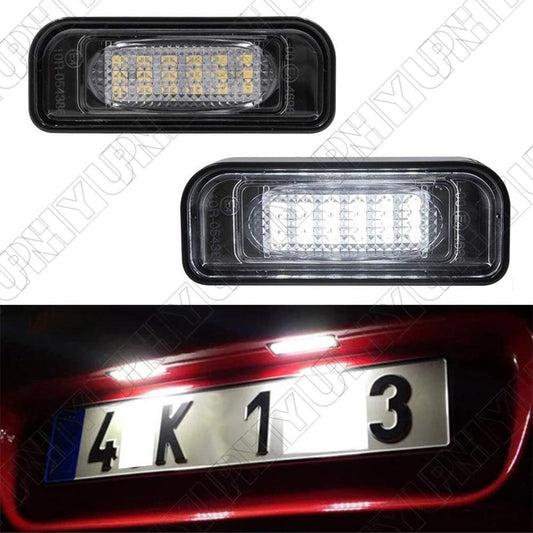 2Pcs LED Rear License Plate Light 2208200356 for Mercedes S-Class W220 2000-2006 Q
