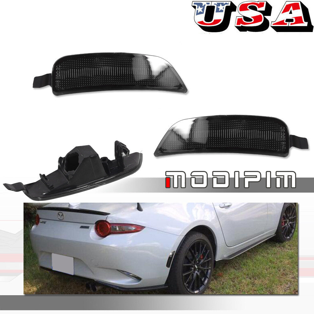 2 Pieces Smoke Lens Rear Side Marker Light Housing Kit for 2016 - 2023 for Mazda MX-5 Miata - v