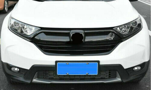 6X Carbon Fiber Front Center Grille Grill Cover Trims for Honda CR-V CRV 2017-19