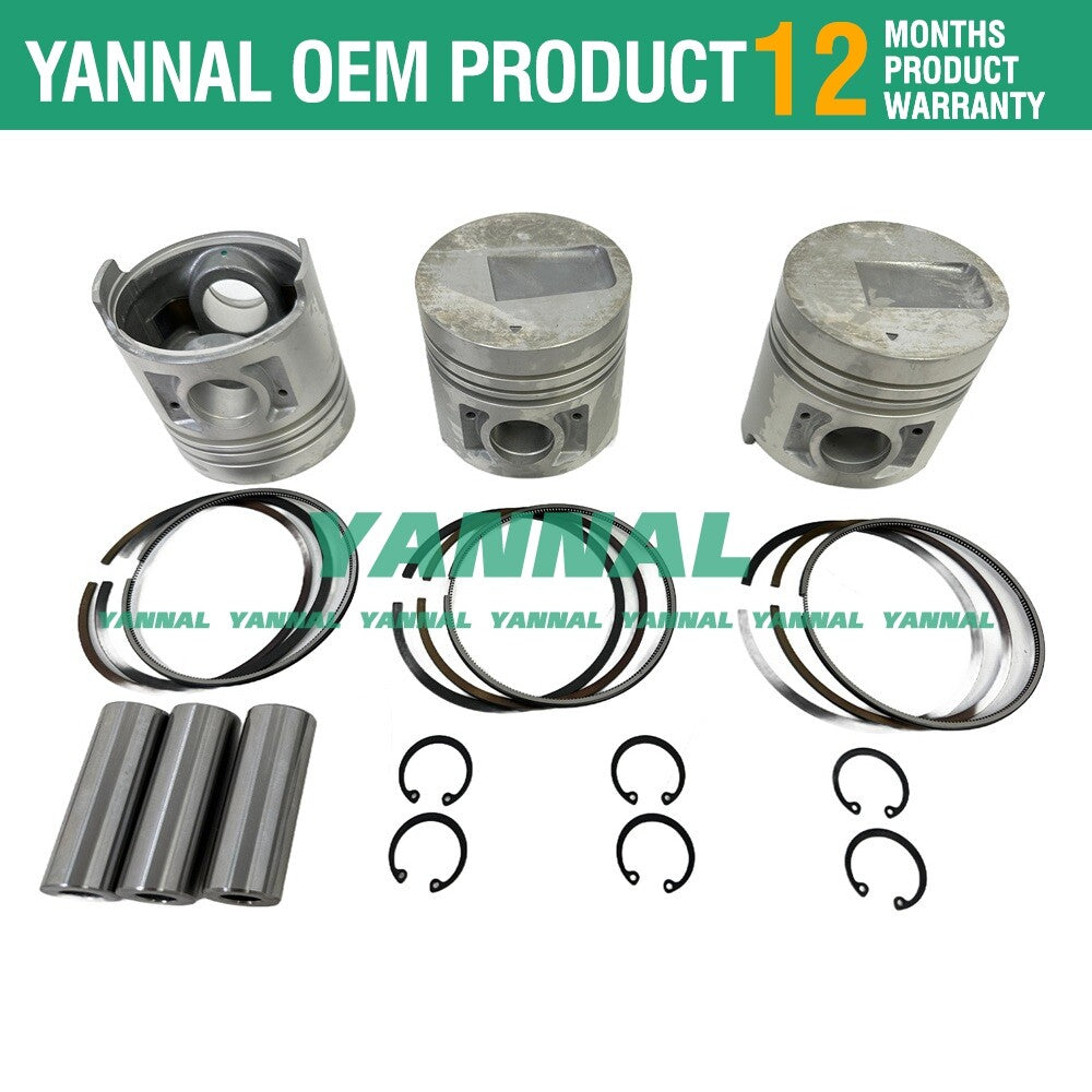 S3Q2 and S3Q2T piston ring cylinder liner kits are suitable for Caterpillar 303.5C-