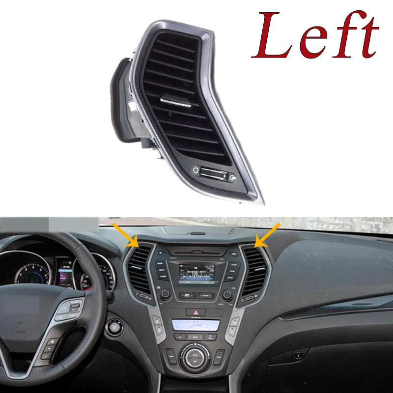 LH Center Air-Conditioned Ventilated BBQ Grill with Chrome Plate for Hyundai FeIX45 13-17