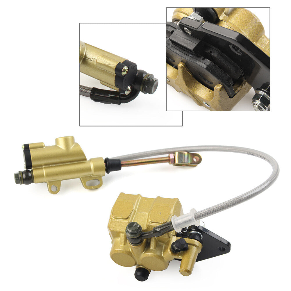 Rear Hydraulic Brake Cylinder Caliper Pads for Apollo SSR 110CC 125cc Dirt Bike Q