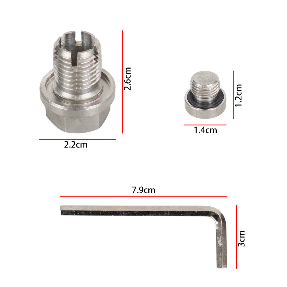 Oil Drain Plug M14.1X1.5 Self Tapping Oil Pan Thread Repair Kit with O-Ring