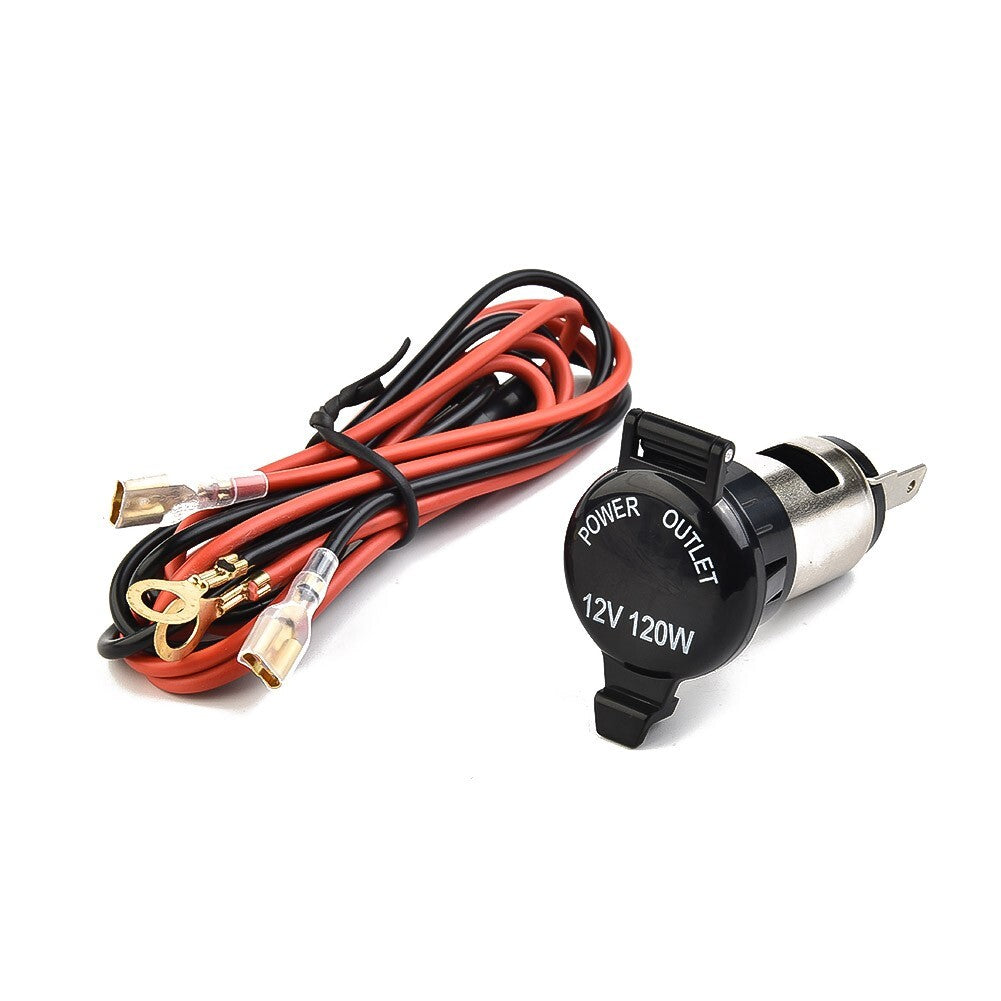 12V Waterproof Car USB Charger Socket with Dual USB Outputs for Convenient Power Supply
