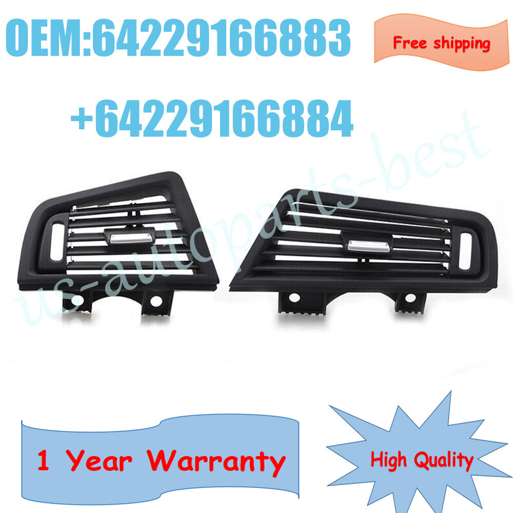 2 Front Air Grille Center Dash AC Vent Set for BMW F10 F11 F18 5Series 550i 535i