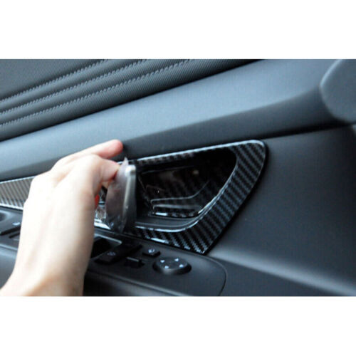 For F150 2021-2023 Carbon Fiber Inner Steering Wheel Frame Cover Trim v