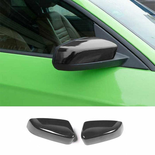 Exterior Rear View Mirror Cover Trim Gloss Black for Ford for Mustang 2009-2013 2014