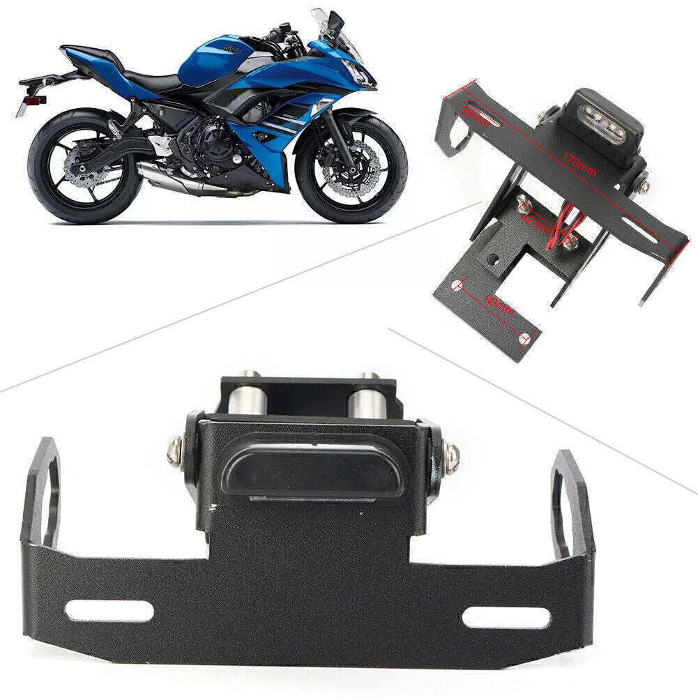 Motorcycle Rear Tail License Plate Taillight Holder Fit for Kawasaki Z900 2017-2018 Q