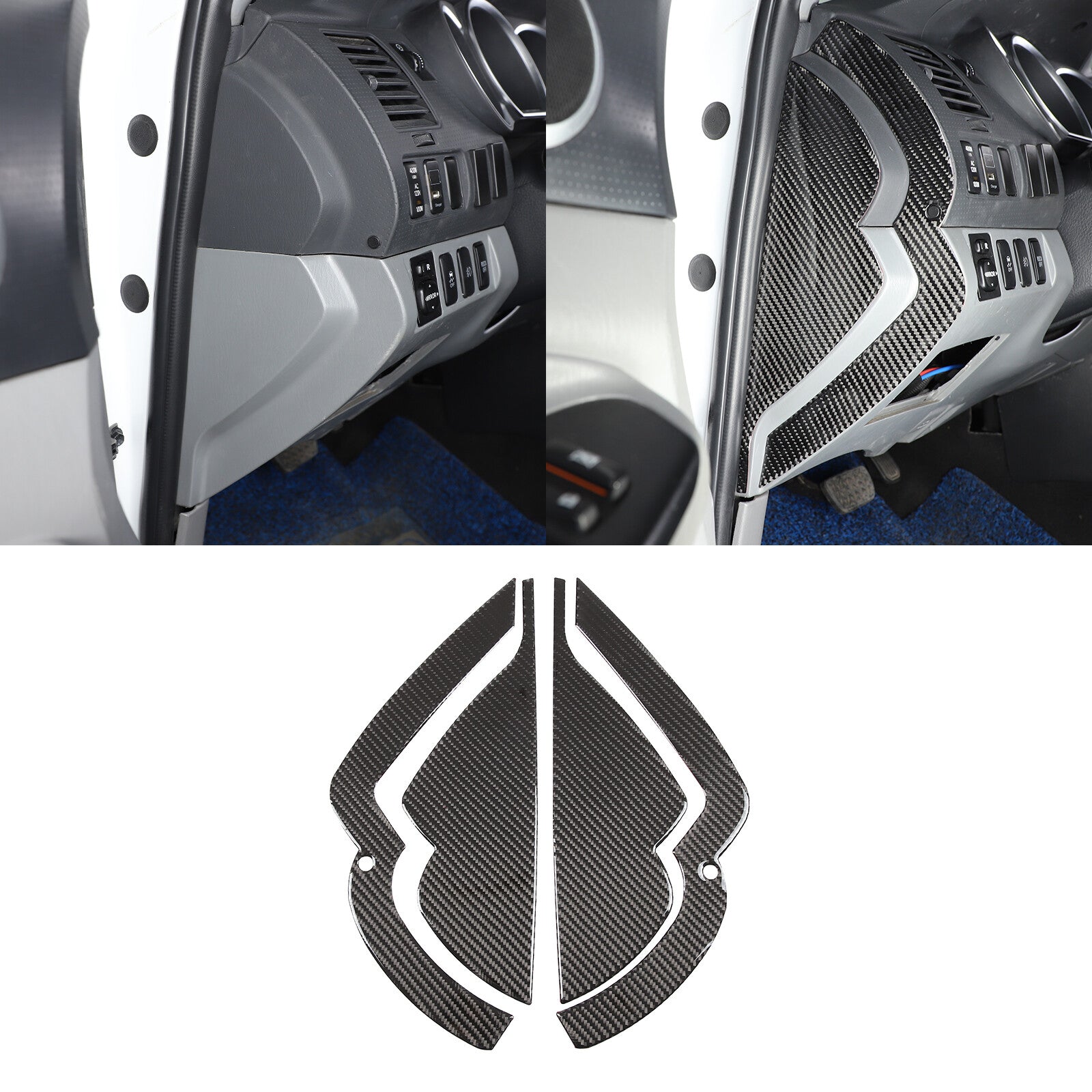 Chrome Center Rear Air Conditioner Trim Protective Cover Shell for Tundra 07 - 2021- v