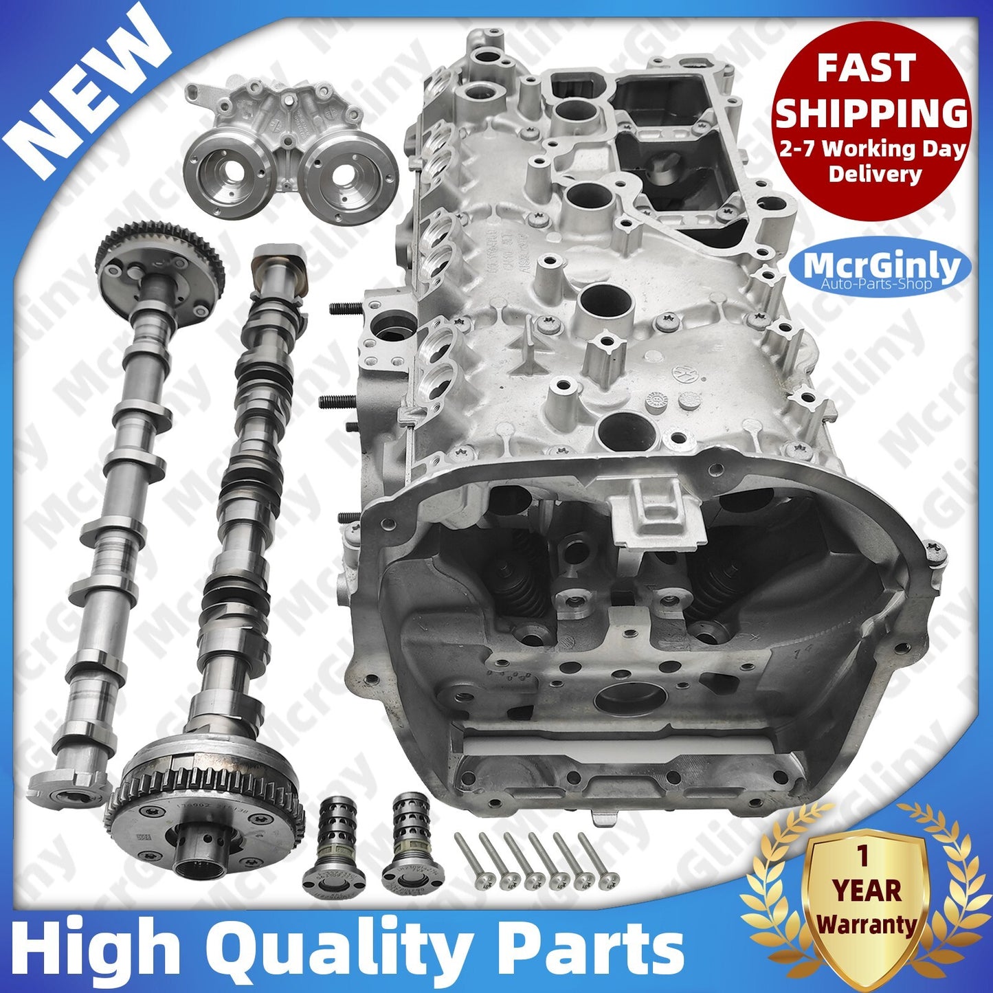 Cylinder head with exhaust and intake camshafts suitable for Tiguan , for Audi A6, Q5 EA888 Gen3- n