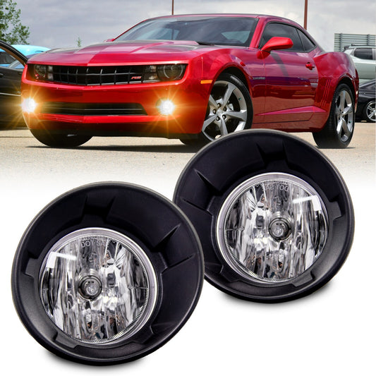 Fog Lamp Assembly Replacement for 2010 - 2013 for Camaro with Black Frame L+R- v