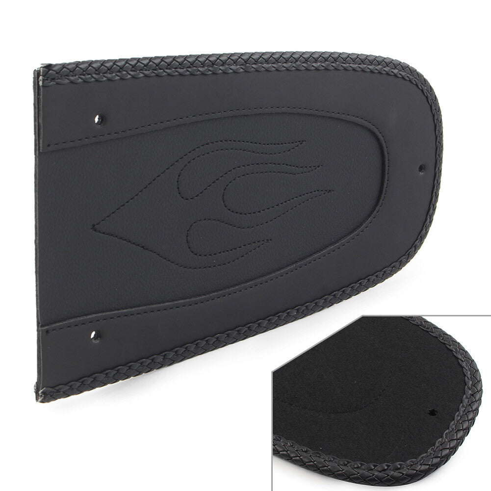 Black Flame Solo for Seat Rear Fender Bib for Harley Touring Electra Glide Road King Q