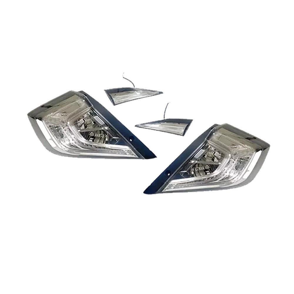Crystal-clear LED taillights for Honda for Civic sedans (2016-2021, 10th generation).