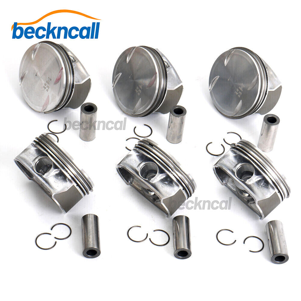 6pcs Pistons  Rings Set STD for Mercedes-Benz CLK350 C350 E350 GLK350 M272 3.5L