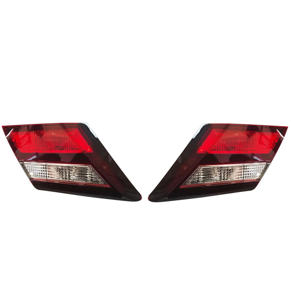 2013-2015 for Honda for Civic sedan, left inner transparent/red halogen taillight with bulb.