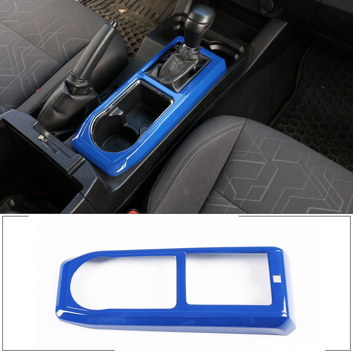1x ABS Carbon Fiber Pattern Watercup Frame Trim for Outlander 2022+- v