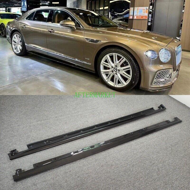 Suitable for Bentley Flying Spur Carbon Fiber Sideskirts Extended Lip