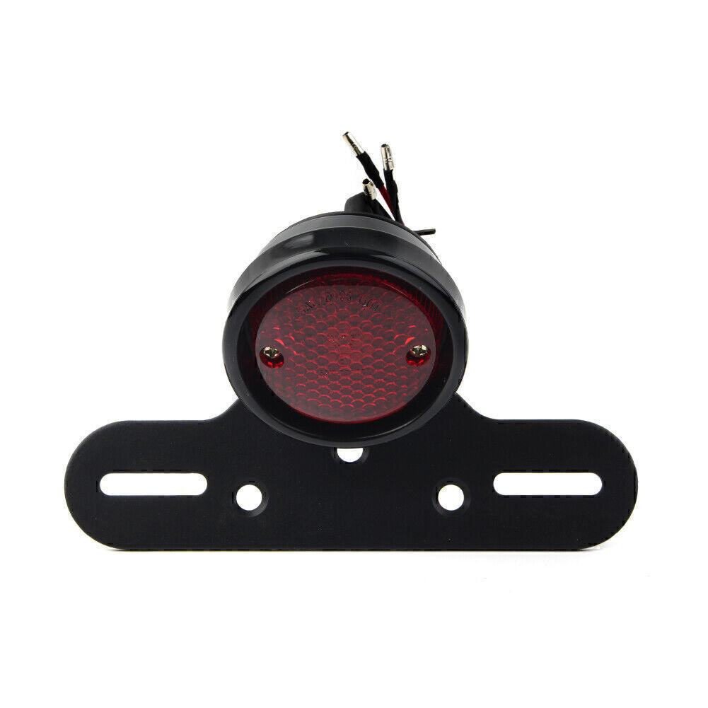 Motor Taillight Black 14 License Plate Brake Light Fit for Harley Cruise Prince Q