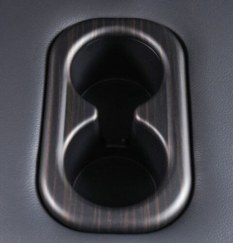 for Honda CR-V CRV 2023-2024 Wood Grain Rear Water Cup Holder frame Cover Trim