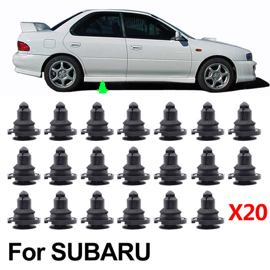 20x Side Skirt Rocker Molding Clips Retainer for Subaru Impreza Ascent Crosstrek