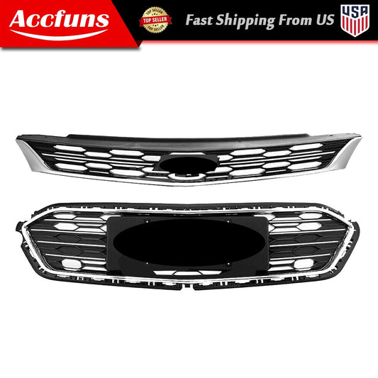 Suitable for 2016-2018 for Cruze with chrome front upper and lower grilles (16-18). n