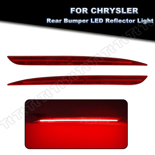 2x for 2015 - 2022 for for CHRysler 300 LED rear bumper reflector tail brake light - v