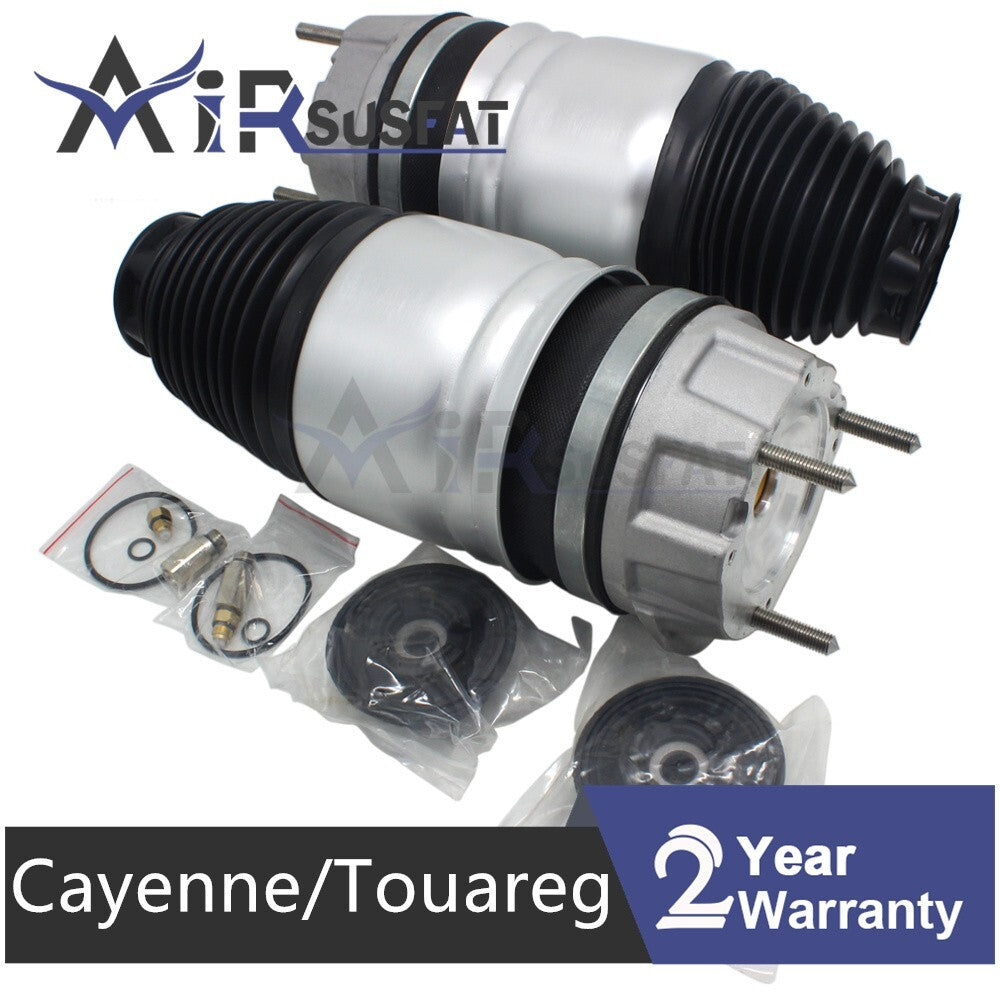 Front Pair Air Ride Suspension Spring Bags for Porsche for Cayenne Touareg 2011-2018