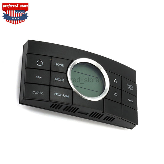 Black thermostat with 10 buttons, RV multi-zone comfort control center II, model number 3314082.000- v