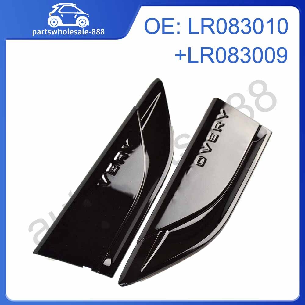 Pair Fender Grille Gloss Black Trim Cover Fit For 2017-2020 for Land Rover Discovery
