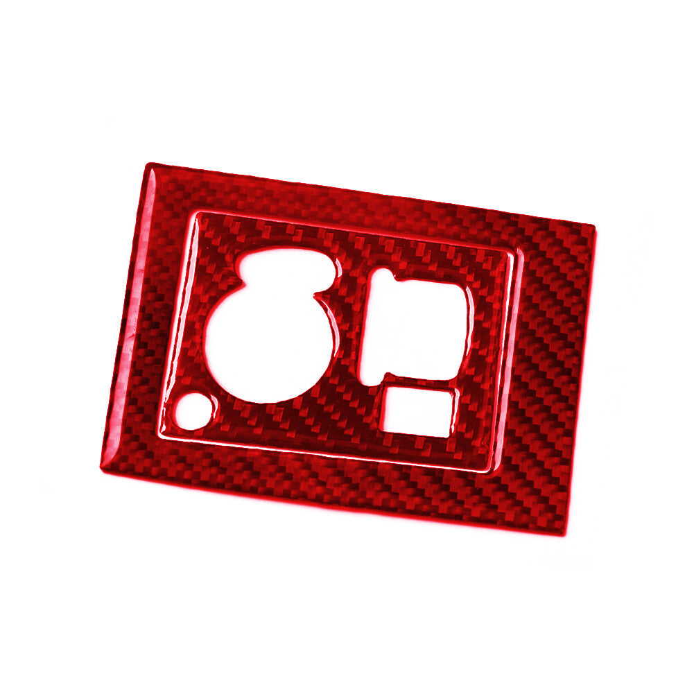 Carbon Fiber Interior Overhead Light Control Cover Trim For F 150 FX4 Red v