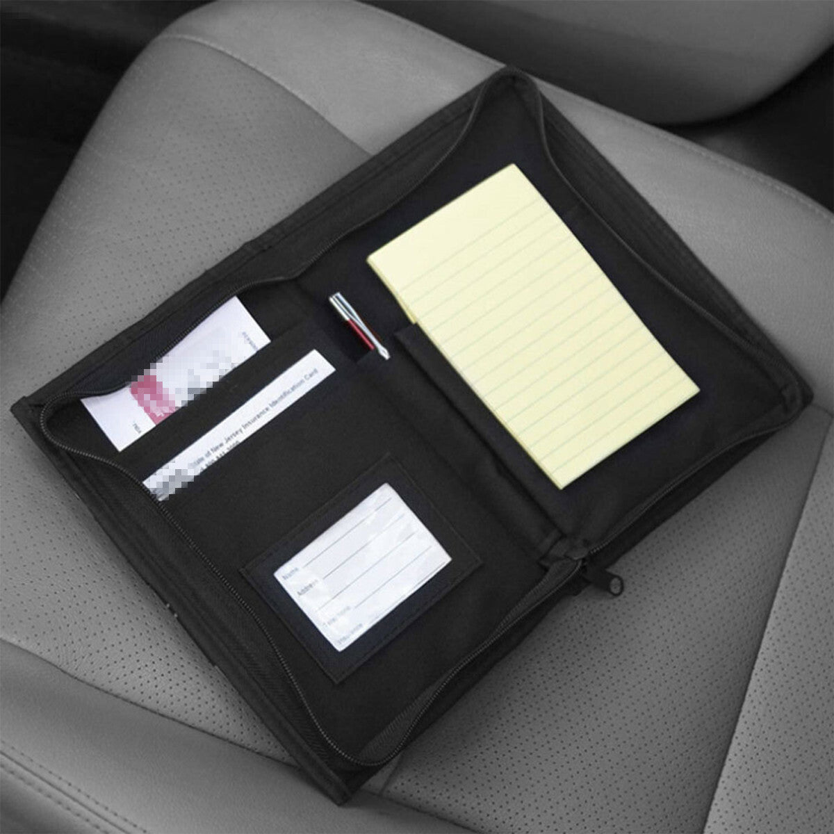 Car Glove Box Storage Organizer Manuals Documents Storage Holder Multi Pockets