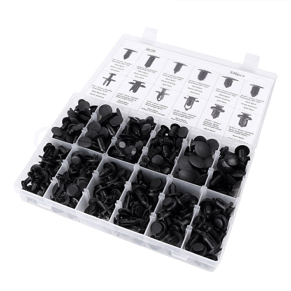 350pcs Car Push Retainer Pin Rivet Trim Clip Panel Moulding Assortments Kit Q