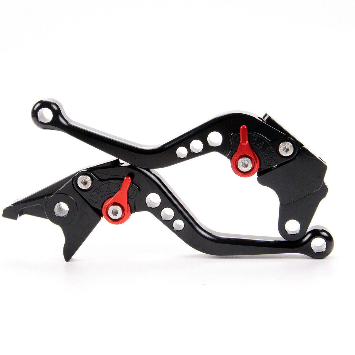 CNC Short Brake Clutch Levers for Yamaha Tenere 700 2019-2020-2021 Black Set